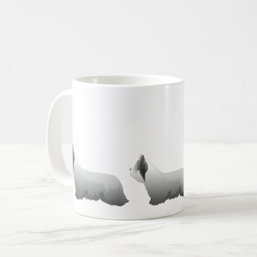 Skye Terrier Basic Breed - Bereit zum Anpassen Kaffeetasse (Vorderseite Links)