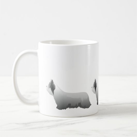 Skye Terrier Basic Breed - Bereit zum Anpassen Kaffeetasse (Links)
