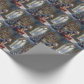 Skye Terrier Christmas Castle Gallery Holiday Geschenkpapier (Ecke)