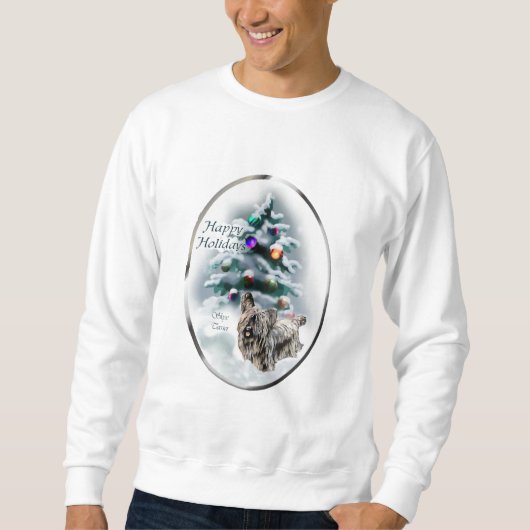 Skye Terrier Christmas Geschenke Sweatshirt (Vorderseite)