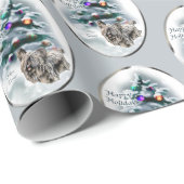 Skye Terrier Christmas Geschenkpapier (Rolleneckpunkt)