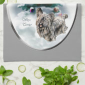 Skye Terrier Christmas Handtuch (Gefaltet)