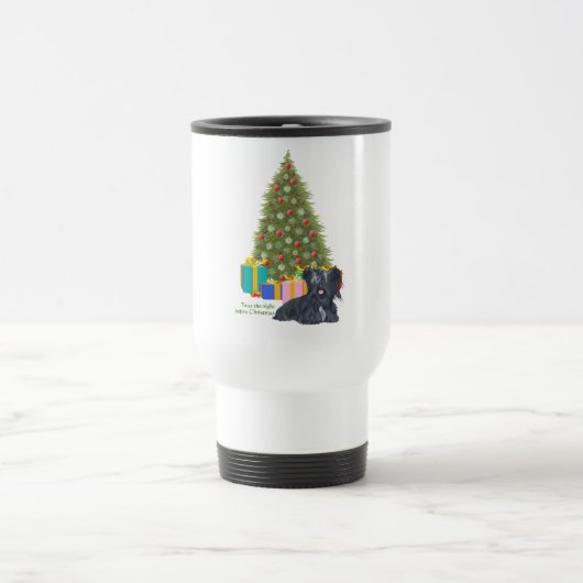 Skye Terrier Christmas Travel Mug Reisebecher (Mittel)