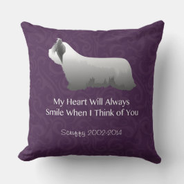 Skye Terrier Denken Sie an Ihr Design Kissen