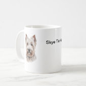 Skye Terrier Dog Graphic Kaffeetasse (Vorderseite Links)