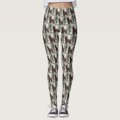 Skye Terrier Dog in Snow Weihnachten Leggings (Vorderseite)