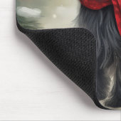 Skye Terrier Dog in Snow Weihnachten Mousepad (Ecke)