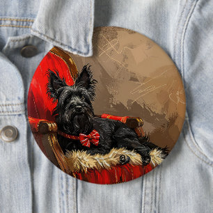 Skye Terrier Dog Weihnachtsfest Button