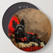 Skye Terrier Dog Weihnachtsfest Button (Vorne & Hinten)