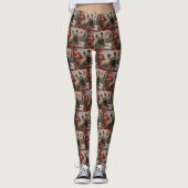 Skye Terrier Dog Weihnachtsfest Leggings (Vorderseite)
