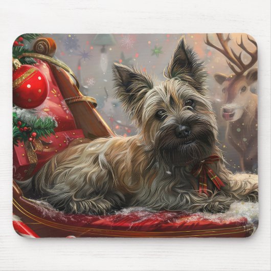 Skye Terrier Dog Weihnachtsfest Mousepad (Vorne)