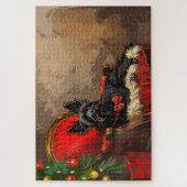 Skye Terrier Dog Weihnachtsfest Puzzle (Vertikal)