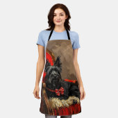 Skye Terrier Dog Weihnachtsfest Schürze (Getragen)