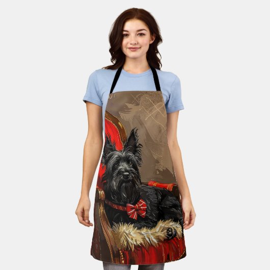 Skye Terrier Dog Weihnachtsfest Schürze (Getragen)