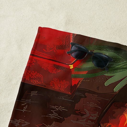 Skye Terrier Dog Weihnachtsfest Strandtuch (Beispiel)