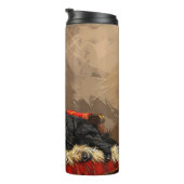 Skye Terrier Dog Weihnachtsfest Thermosbecher (Nach rechts gedreht)