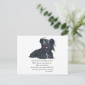Skye Terrier Erinnerung Postkarte (Stehend Vorderseite)