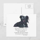 Skye Terrier Erinnerung Postkarte (Vorne/Hinten)