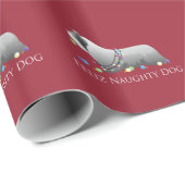 Skye Terrier Frohe Weihnachtsgestaltung Geschenkpapier (Rolleneckpunkt)