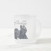 Skye Terrier Geburtstagskarten Mattglastasse (VorderseiteRechts)
