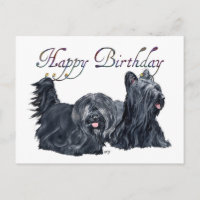 Skye Terrier Geburtstagskarten
