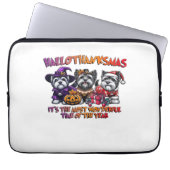 Skye Terrier Halloween Erntedank Weihnachtsklas Laptopschutzhülle (Vorderseite)