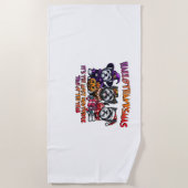 Skye Terrier Halloween Erntedank Weihnachtsklas Strandtuch (Vorderseite)