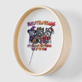 Skye Terrier Halloween Erntedank Weihnachtsklas Uhr (Winkel)