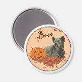 Skye Terrier Halloween Magnet (Vorderseite/Rückseite)