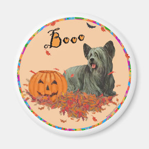 Skye Terrier Halloween Magnet