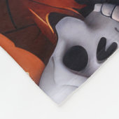 Skye Terrier Halloween Spooky Fleecedecke (Ecke)