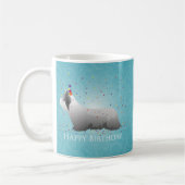 Skye Terrier Happy Birthday Design Kaffeetasse (Links)