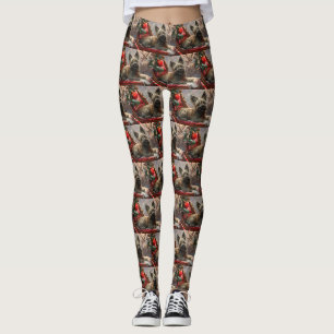 Skye Terrier Hund Weihnachtsfestlich Leggings