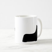 Skye Terrier Hunde Silhouetten Kaffeetasse (VorderseiteRechts)