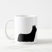 Skye Terrier Hunde Silhouetten Kaffeetasse (Links)