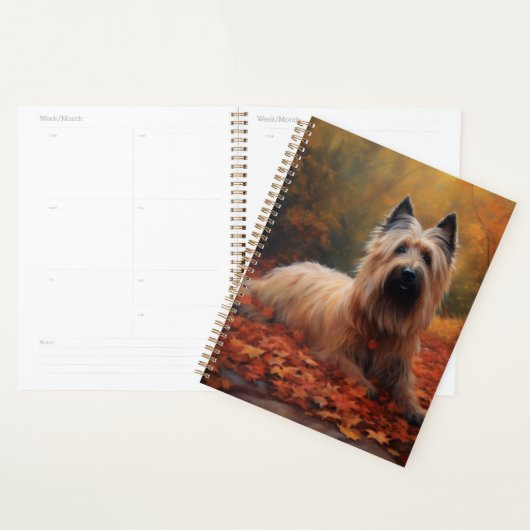 Skye Terrier im Herbst Leaves Fall Inspiriert Planer (Anzeige)