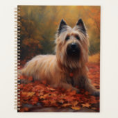 Skye Terrier im Herbst Leaves Fall Inspiriert Planer (Vorderseite)