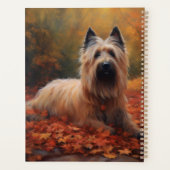 Skye Terrier im Herbst Leaves Fall Inspiriert Planer (Rückseite)