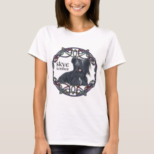 Skye Terrier in keltischer Knotkunst T-Shirt