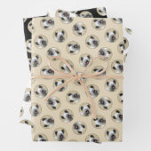 Skye Terrier Malerei Silver Gray Original Hunde Ku Geschenkpapier Set (Beispiel)