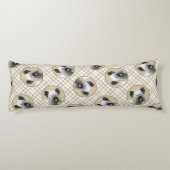 Skye Terrier Malerei Silver Gray Original Hunde Ku Seitenschläferkissen (Rückseite)