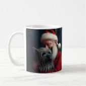 Skye Terrier mit Weihnachtsmann Weihnachten Kaffeetasse (Links)