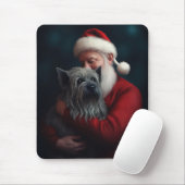 Skye Terrier mit Weihnachtsmann Weihnachten Mousepad (Mit Mouse)