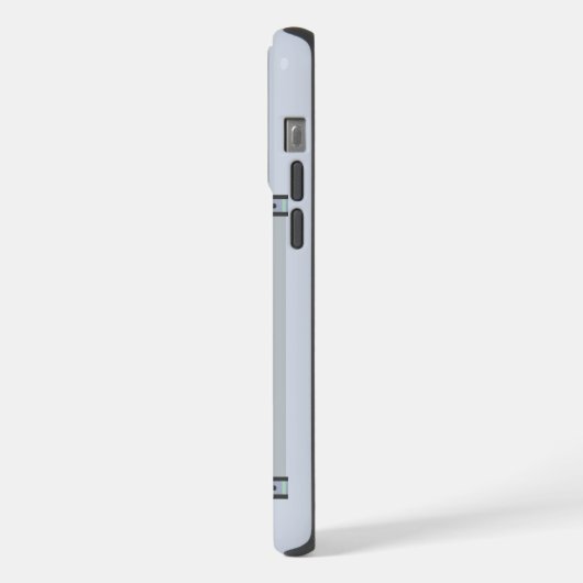 Skye Terrier Niedlich Blue Christmas Holidays iPhone Hülle (Linke Seite)