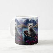 Skye Terrier on a Paddle: Ein Landschaftliches Abe Kaffeetasse (Vorderseite Links)