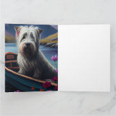 Skye Terrier on a Paddle: Ein Landschaftliches Abe Karte (Innenseite)