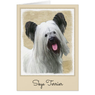 Skye Terrier Painting - Niedliche Original Dog Art