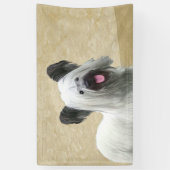 Skye Terrier Painting - Niedliche Original Dog Art Banner (Vertikal)