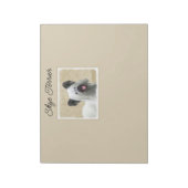 Skye Terrier Painting - Niedliche Original Dog Art Notizblock (Rotiert)