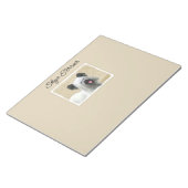 Skye Terrier Painting - Niedliche Original Dog Art Notizblock (angewinkelt)